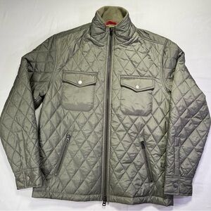 UNTUCKit Men's Olive Green The City Quilted Jacket Coat Puffer - M - EUC
